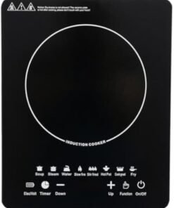 Arabest 2200W Portable Induction Burner, Electric Induction Countertop Burner with Touch Panel, Electric Induction Cooker and Burner with 8 Cooking Preset Programs, For Home, Rv, Hotel, Restaurant, Stalls.