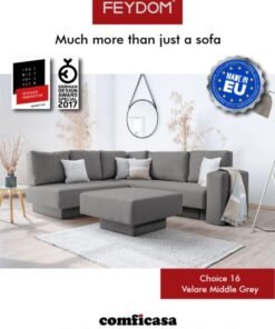 COMFICASA FEYDOM Choice 16: Modular Sofa with Storage - Velare Mid Grey