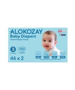 Alokozay Premium Baby Diapers - Size 3 5-10 Kg 2 x 46 Diapers