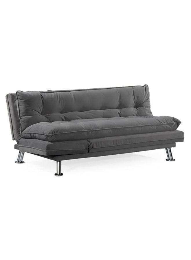 KUSTOMDECO Arum Sofa Cum Bed Grey | 3 Seater Fabric Sofa Bed | Modern Convertible Sleeping Sofa for Living Room | 180×110×75 cm
