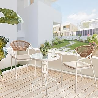CARLOZ BISTRO SET 1+2 - BEIGE & LIGHT BROWN