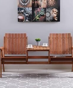 HomeBox Jack and Jill 2-Seater Outdoor Set with Table