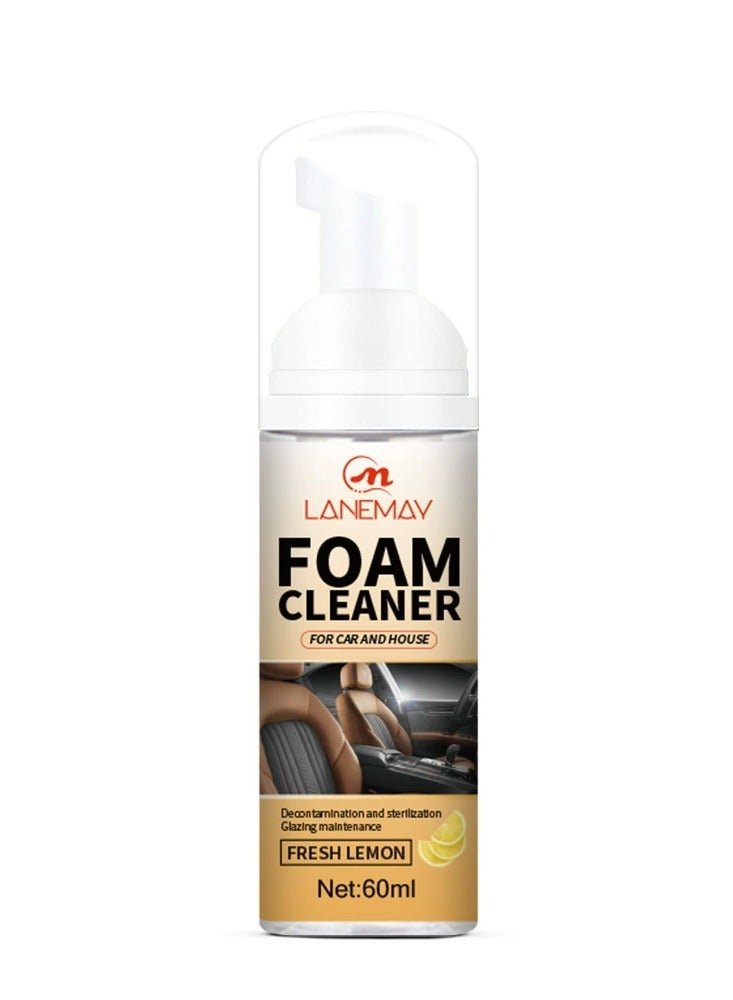 LANEMAY Car Interior Foam Cleaner – Multipurpose Spray for Leather, Plastic & Dashboard, Deep Cleaning & Conditioning