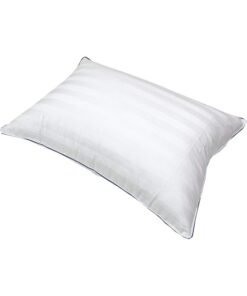 Hotel Linen Klub Cotton Sateen Pillow with Elegant Single Piping - 500 Thread Count Fabric Cover, Size: 50 x 75 cm Soft White for Ultimate Luxury, Comfort, and Support for a Restful Night's Sleep