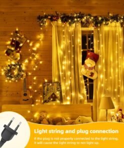 MODI 50M LED Warm White Christmas Tree Lights – 480 LEDs Waterproof Outdoor Battery-Operated Fairy String Lights for Tree Decoration, Garden, Garland, Patio, and Holiday Décor