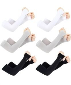 Lets slim UV Sun Protection Arm Sleeves, UPF 50 Sports Cooling Arm Compression Sleeves for Men Women Teenager,6pairs