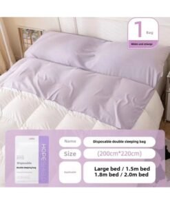 Travel Disposable Sleeping Bag Hotel Thickened Dirty-separated Single Double Bed Supplies Train Sleeper One-piece-Color:Individually Packaged | Sterilized And Can Sleep Naked-Specifications:1 Piece (upgraded Fabric/business Travel Portable)