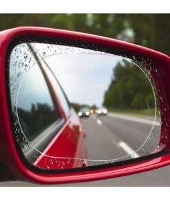 PAMEER 2-Pack PVC Anti-Fog Mirror Protective Film Stickers, Waterproof Rainproof Clear Vision Shield for Vehicle Side Mirrors, Auto Exterior Accessory