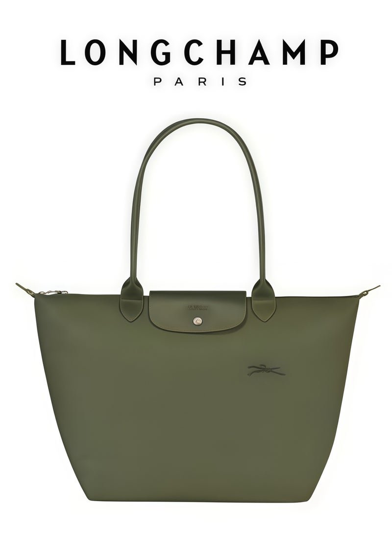 Longchamp Women's Classic Fashion Versatile Medium Handbag Shopping Bag Shoulder Bag Handbag Eco-friendly Forest Green