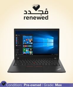 Lenovo Renewed - Thinkpad T480s Laptop With 14 Inch Display,Intel Core i7-8665U/8GB RAM/512GB SSD/Windows 10 English Graphite