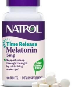 Natrol Melatonin Time Release Dietary Supplement 5mg - 100 Tablets