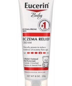 Eucerin Baby Eczema Relief Body Cream, Fragrance Free Baby Eczema Cream with Colloidal Oatmeal, Ceramide-3 and Licorice Root Extract, 8 Oz Tube