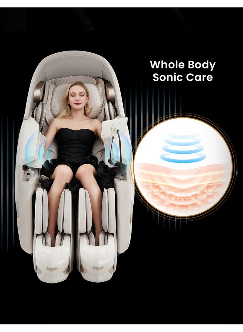 Nourest Robo-X Robotic Leg Ai Massage Chair with Walking Technology,5D Sonic Wave Technology, Full Body Massage Chair, Tri-Sole Reflexology, Heat Therapy for waist& Leg, Voice Control, Bluetooth Speakers,10-Year Warranty - Image 2