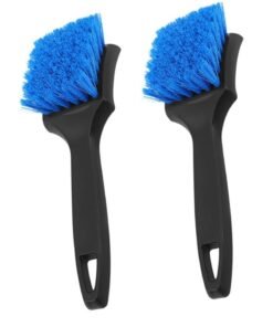 Oasisgalore 2pcs Tire Brush Car Cleaning Brush Wheel Cleaner Brush Car Wash Brush