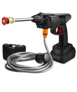 ELTRAZONE Cordless 48V Electric High Pressure Car Washer Manual Rechargeable Car Washing Machine with Adjustable 3-in-1 Nozzle and Hose Pipe for Washing Cars Watering Flowers Cleaning Floors