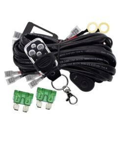 Toby's LED Work Lights Bar Remote Wiring Harness Kit 12V 40A LED Lights Remote Wiring Harness Switch Relay 16AWG Core Cable Harness 2 Leads fit for Car Fog Lights Work Driving Lights