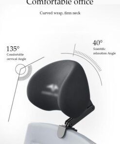 Alternative view of DUNISO Adjustable Ergonomic Office Chair Headrest，Sleeping pillow，Universal Height and Angle Adjustable sponge Headrest for Office Chairs, Gaming Chairs, Recliners, and Car Seats, No punching required and easy Installation