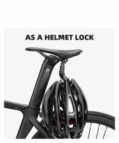 Barakah Motorcycle Helmet Lock Bike Cable Lock Lightweight Bike Lock Combination Small Bicycle Lock Resettable Bike Wheel Lock for Strollers, Luggage - Image 4