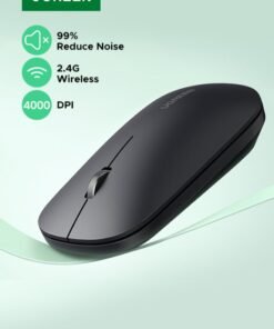 Ugreen Wireless Mouse Silent Computer Mice Slim Portable for Laptop with 2.4G USB Adapter Ultrafast Scrolling 4 Adjustable DPI Compatible with PC HP Lenovo ASUS Dell |