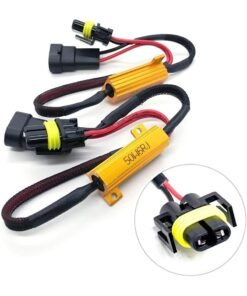 Load Resistor Kit 50W 8ohm Headlight Bulb Relay Harness Adapter Flicker Error Decoder Warning Canceller