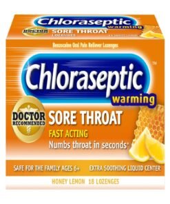 Chloraseptic Warming Sore Throat Lozenges – Honey Lemon (18 Count)