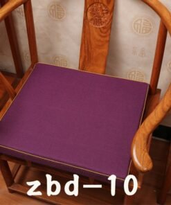 Solid Color Light Luxury New Chinese Style Sofa Sponge Seat Cushion Dining Chair Solid Wood Armchair Chair Sofa Deck