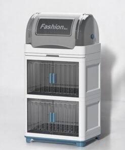 ZCM-HAPPY 3 Layer Kitchen Bowl and Plate Storage Box with Cover - Dustproof and Drainable Cutlery Rack for Tableware - Large Capacity, Sealed and Easy to Assemble