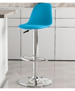 DubaiGallery Dining Chair Metal Bar Stools Set of 2 Bar Stools Modern Velvet Bar Chairs with Backrest, Counter Stools for Kitchen Cafe Dinner Pub
