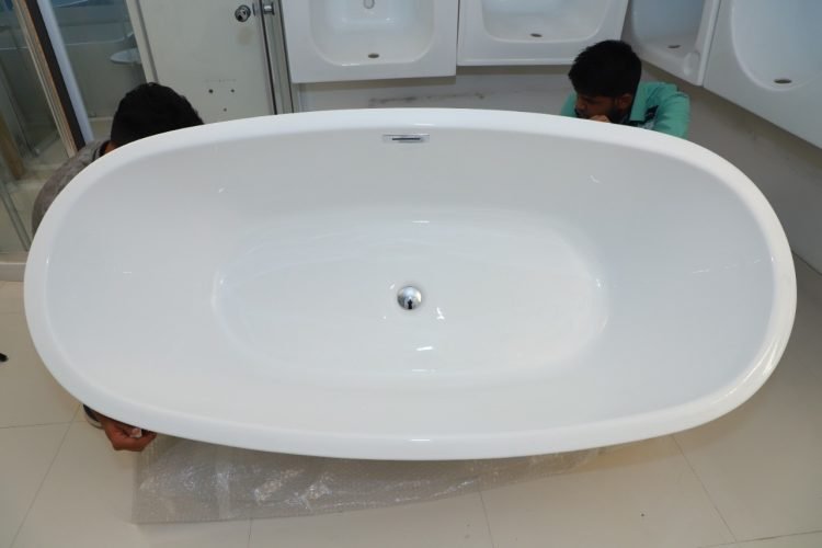 freestanding acrylic bathtub 176×80 - Image 2