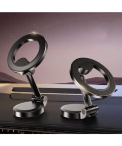 Sunshine Trade World Premium Magnetic Car Phone Holder with 1080° Rotation, Advanced All-Metal Dashboard Phone Mount with Strong Sticking Tape, Ultra-Stable Magnetic Phone Stand for Hands-Free Driving, Compatible with iPhone 15/14/13/12 Pro Max Plus Mini, Samsung Galaxy S23/S22/S21 Ultra, Note Series, Google Pixel 8/7/6 Pro, Xiaomi, OnePlus, and All Smartphones | Silvery gray