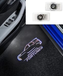 Vierex Toyota Fortuner Door Logo Light Projector Ghost Shadow laser light Bright Logo No fade Nano Glass Lens Toyota Fortuner 2015 To 2021