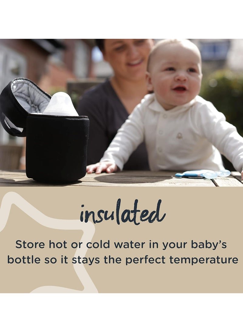 tommee tippee Insulated Bottle Carriers 2-Pack | Portable Thermal Holders for On-the-Go Feeding | Fits Diaper Bag or Stroller