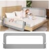 JCB CHIC Bed Rail for Toddlers - 2M Toddler Bed Rails U Shape Baby Bed Rail Guard with Child Lock | Height Adjustable Kids Bed Guard Rail Safety Side Rails for Queen Size Bed