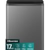 Hisense 17KG Top Loading Washing Machine WT3I1723UT, iBubble Clean, iFilter Function, Intensive, Aqua Save, Soft-Closing Lid+, Smart Fuzzy, Rear Control, Tub Clean WT3I1723UT Titanium Grey