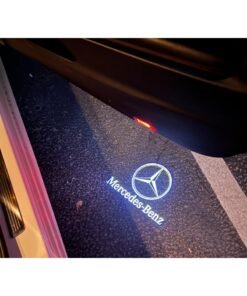 Vierex Car Door LOGO Lights for Mercedes-Benz | LED Welcome Light Projector Courtesy Lamp | Puddle Lights Compatible with A, B, C, E, M, GL, GLA, GLC, GLE, G-Class, EQC | Premium Car Accessories (2PCS)