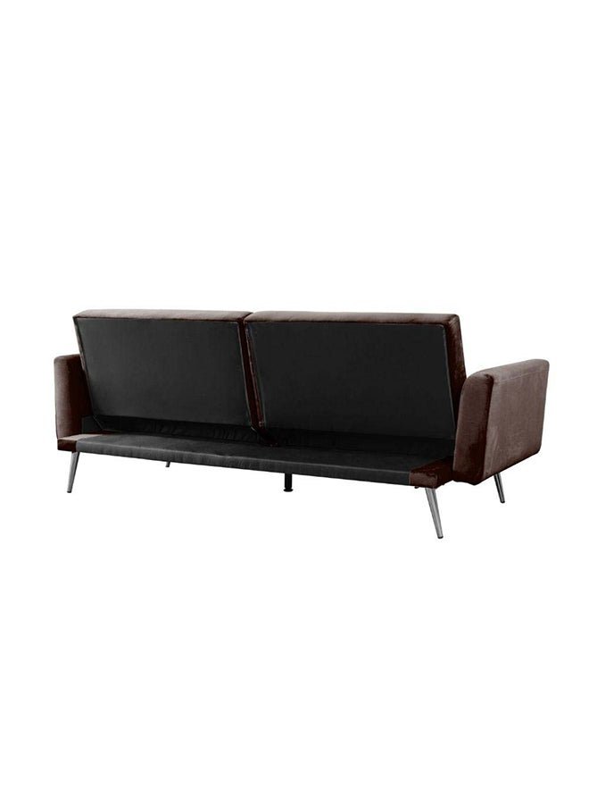 DANUBE HOME Flare Fabric Sofa Bed Modern Design Two Seat Sofas Comfortable Living Room Furniture 187 x W 77 x H 77 cm Brown - Image 4