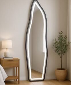 NKX HD Wall Mounted Cloud Shaped Full Length LED Mirror 50X160 CM