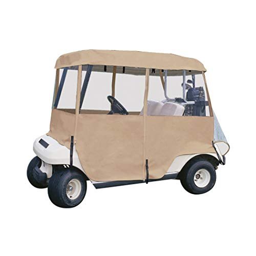 Classic Accessories Fairway 2-Person Deluxe 4-Sided Golf Cart Enclosure, 66 x 53 Inch