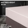 EASELIVING Memory Foam Mattress | Plush Spring-Free Mattress with Pressure Relief | Breathable Zip Cover, Adaptive Foam Base | Ideal for Side Sleepers (White, 90 x 190, 20, Centimeters)