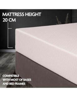 EASELIVING Memory Foam Mattress | Plush Spring-Free Mattress with Pressure Relief | Breathable Zip Cover, Adaptive Foam Base | Ideal for Side Sleepers (White, 90 x 190, 20, Centimeters)