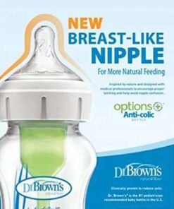 Alternative view of Dr. Brown’s Pack Of 2 Baby Anti-Colic PP Options+ Wide Neck Feeding Bottle, 2 X 150 ML, Level 1 Teat, 0 Months +