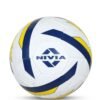 Nivia Football Ball (Size - 5) for Men/Women, Rubberized Stitched, Suitable for Hard Ground Without Grass, Training Football Ball, Soccer Ball, (White/Blue/Yellow)