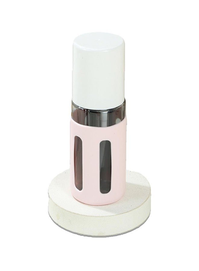 VIHAX 4 in 1 Travel Bottles for Toiletries Refillable Empty Mini Containers with Case Travelling Accessories & Essentials Kit Set for Shampoo, Cosmetics, and More (Round Shape)