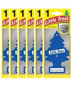 Little Trees Air Freshener Tree New Car Fragrance For Car Home Boat Caravan - Six Pack, New Car Blue