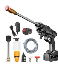 24V Cordless Electric High Pressure Washer Multicolor 9meter