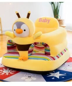 ZCM-HAPPY Baby Sitting Support Seat Sofa, Infant Learning Chair Head Protect - Breathable Crystal Fabric, Feather Cotton Filling, Perfect Toddler Gift to Learn to Sit