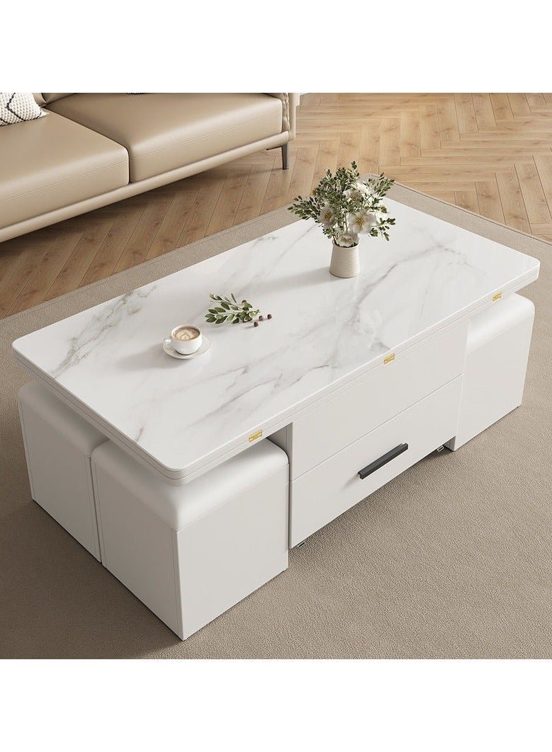 Multifunctional Adjustable Height Modern Dining Table Set Coffee Table Set