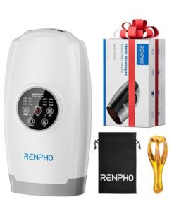 RENPHO Hand Massager with Heat, RENPHO Cordless Hand Massager Machine with 6 Levels of Massage and Intensity Compression for Palm Wrist Finger Numbness Fatigue Soreness Relief