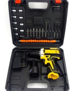 JoyousSto 12V1300W high power electric drill tool set dual speed lithium battery charger 24 accessories set suitable for home repair furniture car installation