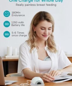 Paruu P20 Wearable Breast Pump Hands Free,4 Modes & 12 Levels Suction with Soft Double-Sealed Flange, Electric & Portable Pump Accessories, LED Display - Image 4